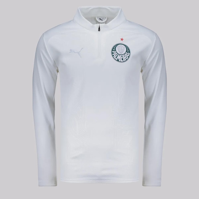 Blusão do Palmeiras Puma Treino 2025 sem Capuz - Masculino - Foto 1