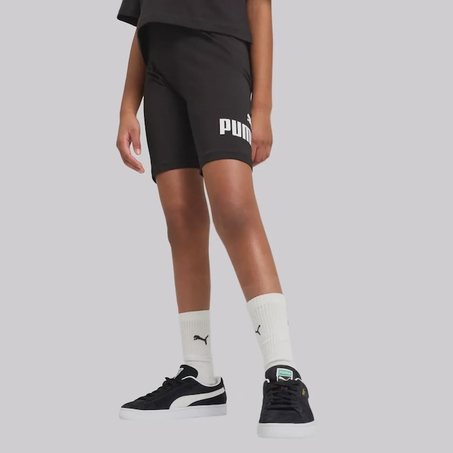 Bermuda Puma ESS NO. 1 Logo - Infantil - Foto 1