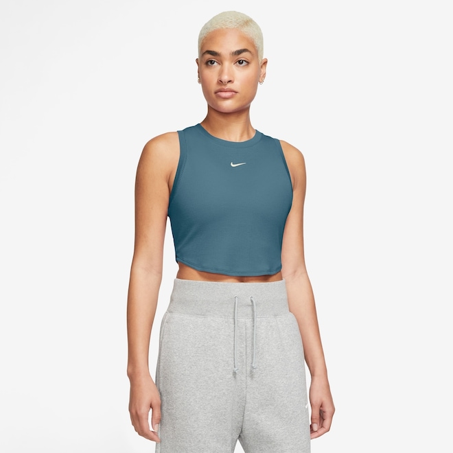 Camiseta Regata Nike Sportswear Cropped Essentials - Feminina - Foto 1