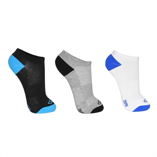 Meia Cano Invisível Olympikus Treino - 3 Pares - Unissex - Foto 1