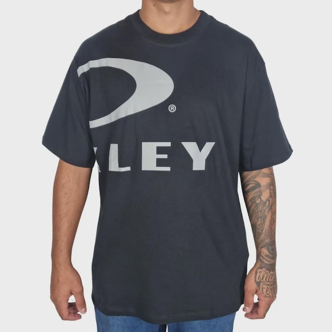 Camiseta Oakley Crop Logo SS Tee - Masculina - Foto 1