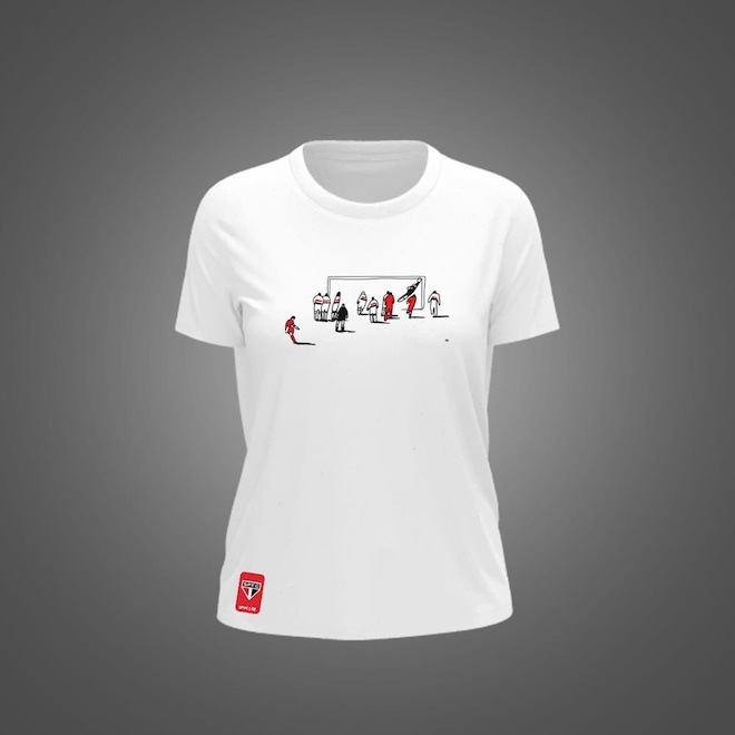 Camiseta do São Paulo Zé Carretilha Defesa Mitológica M. Trajano SPFC - Feminina - Foto 1