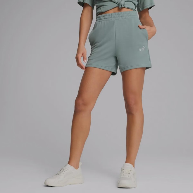 Short Puma ESS Small NO. 1 Logo 5 - Feminino - Foto 1