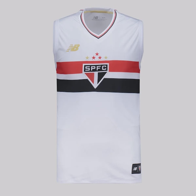 Camiseta Regata do São Paulo I 2025 New Balance - Masculina - Foto 1