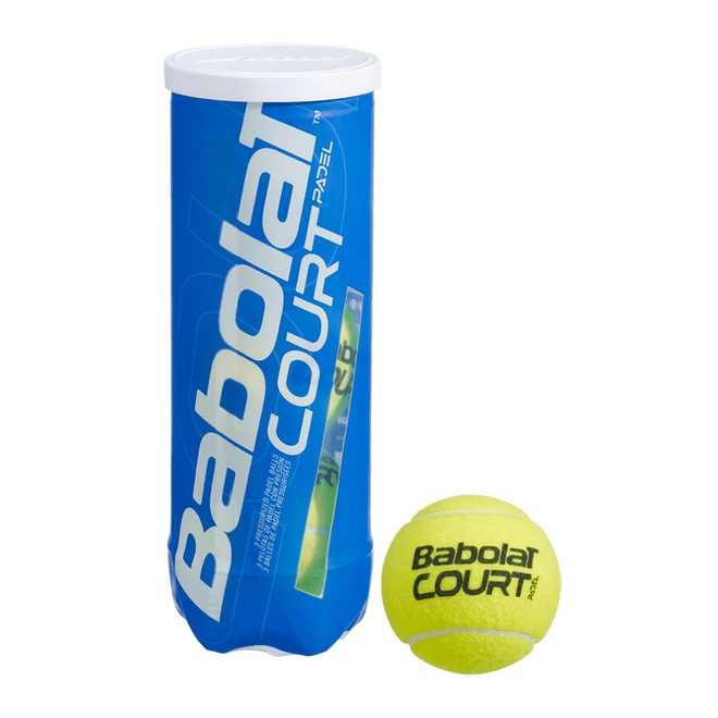Bola de Padel Babolat Court X3 - Tubo com 3 Bolas - Foto 1