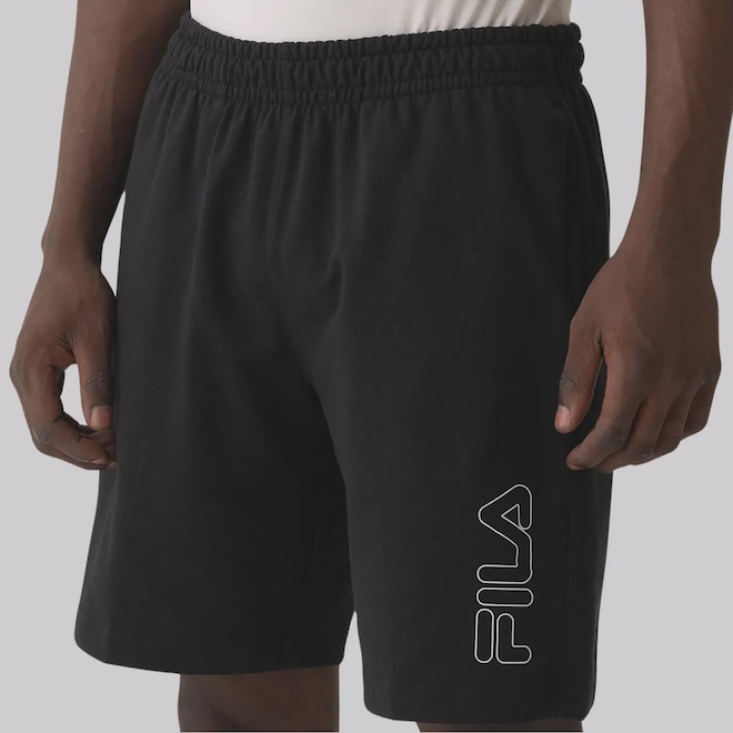 Bermuda Fila Outline Light - Masculina - Foto 1