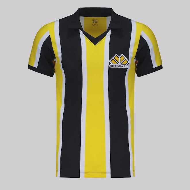 Camisa Criciúma Retrô 1988 Listrada Retrô Mania - Masculina - Foto 1