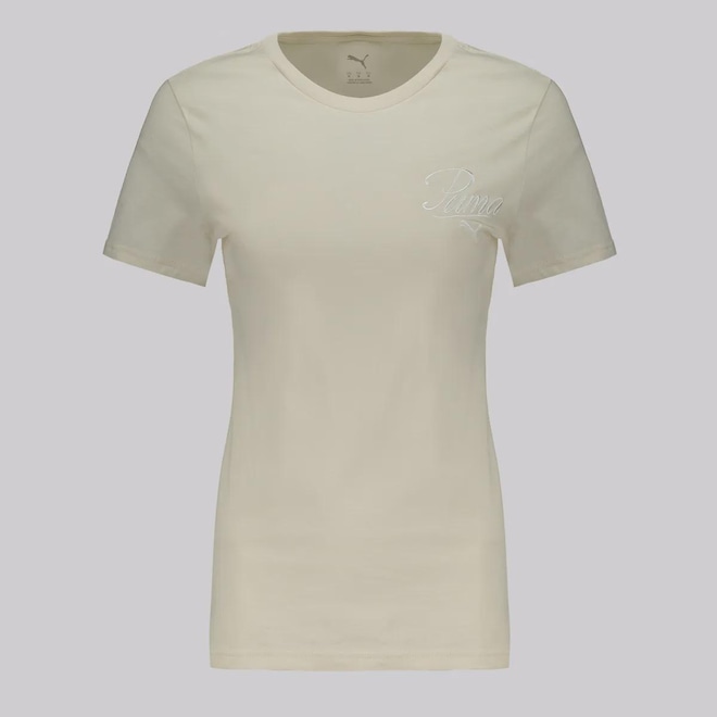 Camiseta Puma ESS Script - Feminina - Foto 1