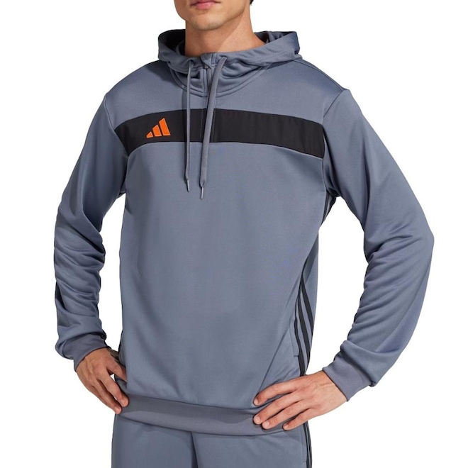 Blusão de Moletom com Capuz adidas T Essentials - Masculina - Foto 1