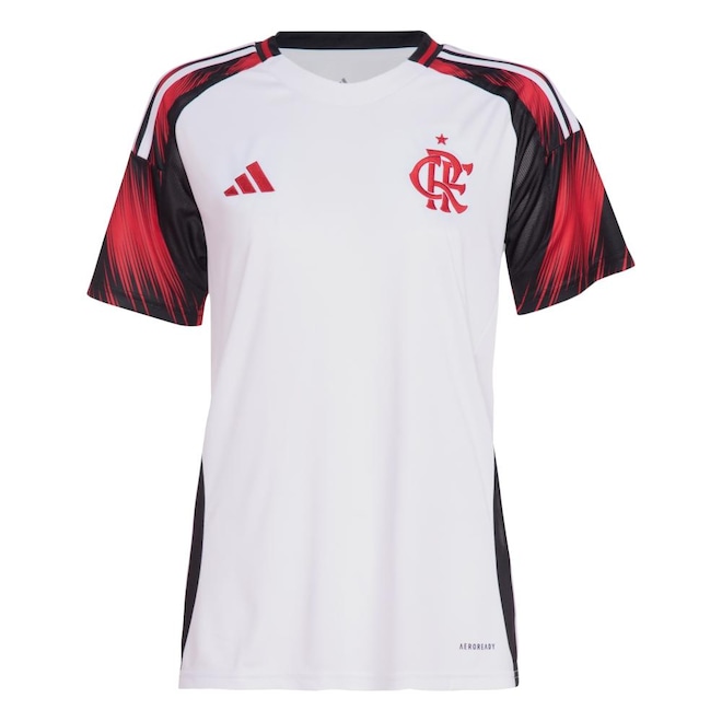 Camisa do CR Flamengo II 25 adidas - Feminino - Foto 1