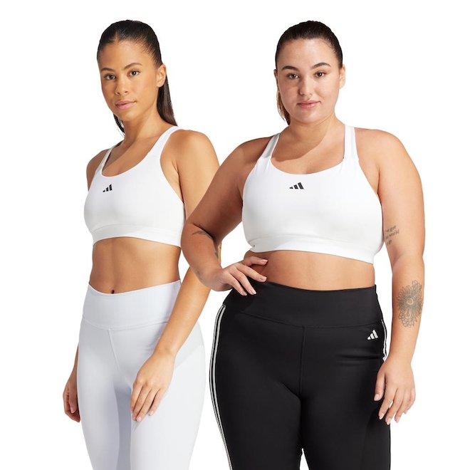 Top de Treino Alto Suporte adidas TLRDREACT - Feminino - Foto 1