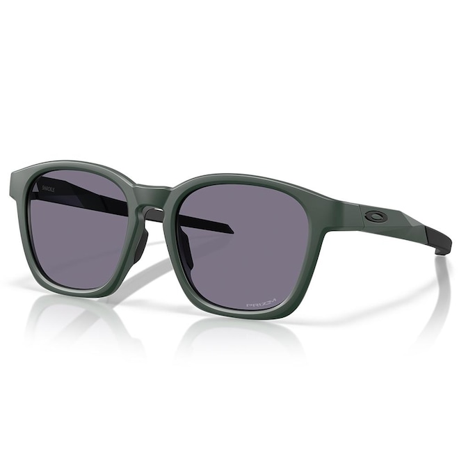 Óculos de Sol Unissex Oakley Shackle Matte Hunter Green Prizm Grey - Foto 1
