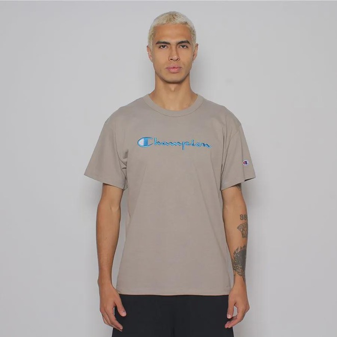 Camiseta Champion Brasil Script Bordado Masculina - Foto 1