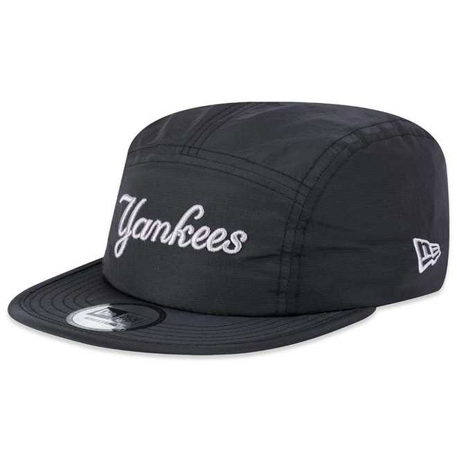 Boné Masculino New Era Camper New York Yankees MLB Metal Nylon Aba Reta - Foto 1