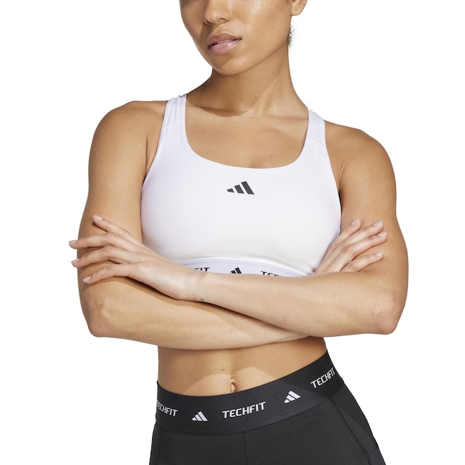 Top adidas Techfit Feminino - Foto 1
