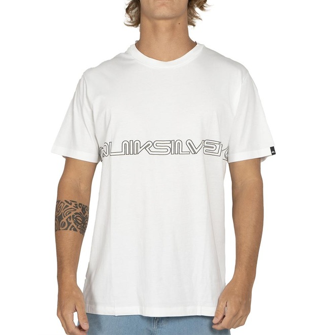 Camiseta Quiksilver Word Block Masculina - Foto 1