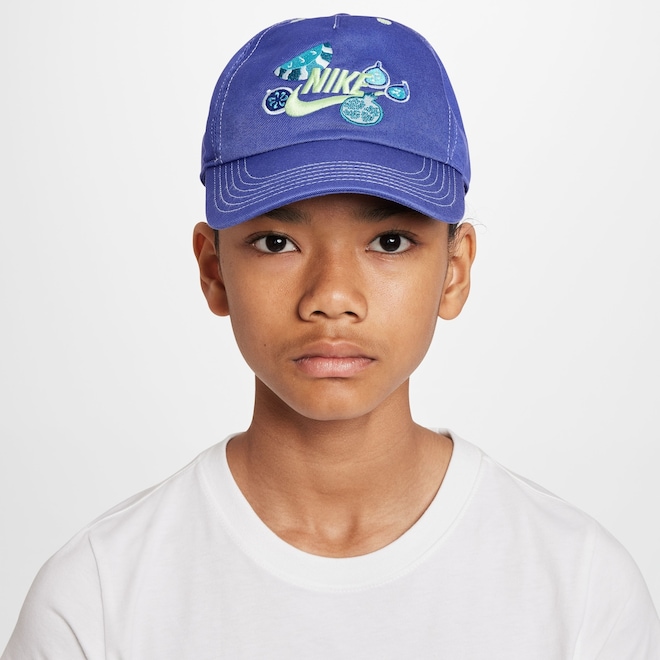Boné Infantil Nike Club Aba Curva - Foto 1