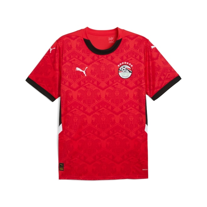 Camisa do Egito Puma 2025 Uniforme 1 Torcedor Masculina - Foto 1