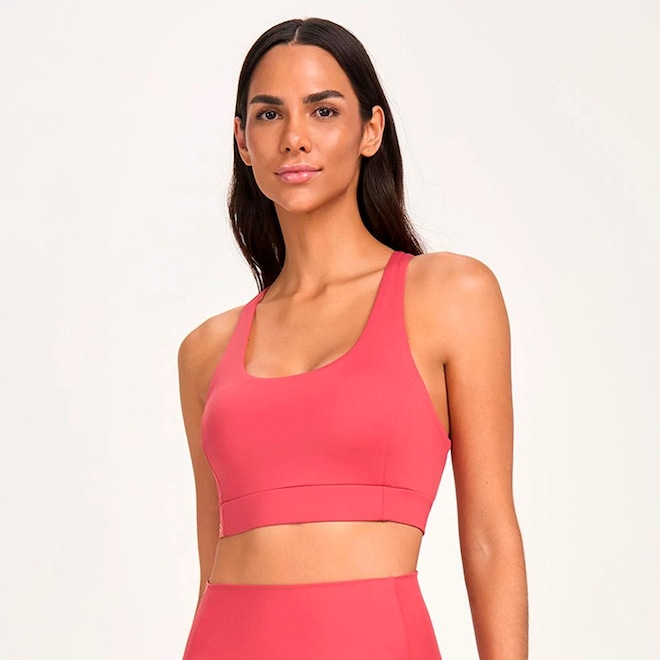 Top Alto Giro Costas Anatômica Feminino - Foto 1