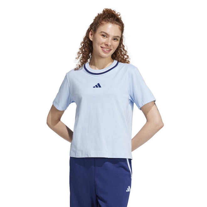 Camiseta adidas Essentials Color Pop - Feminina - Foto 1