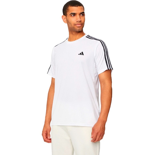 Camiseta adidas Essentials 3 Stripes Masculina - Foto 1