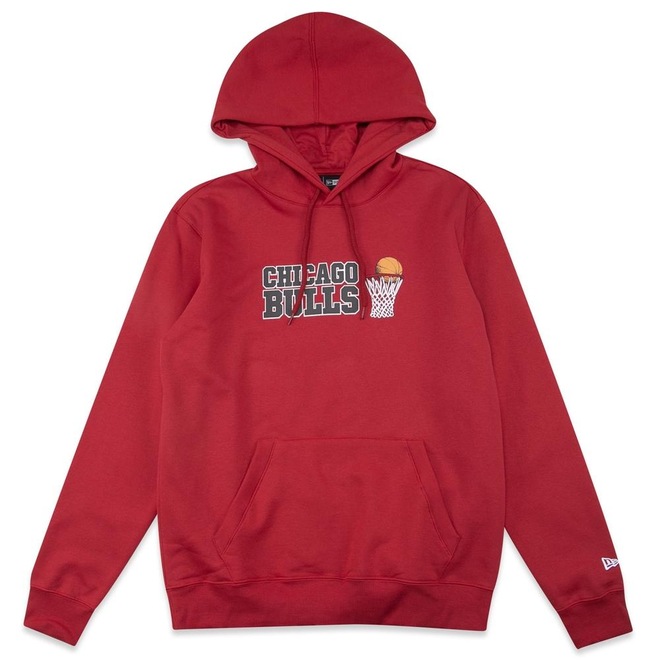 Blusão New Era Canguru Fechado Nba Chicago Bulls Core - Masculino - Foto 1