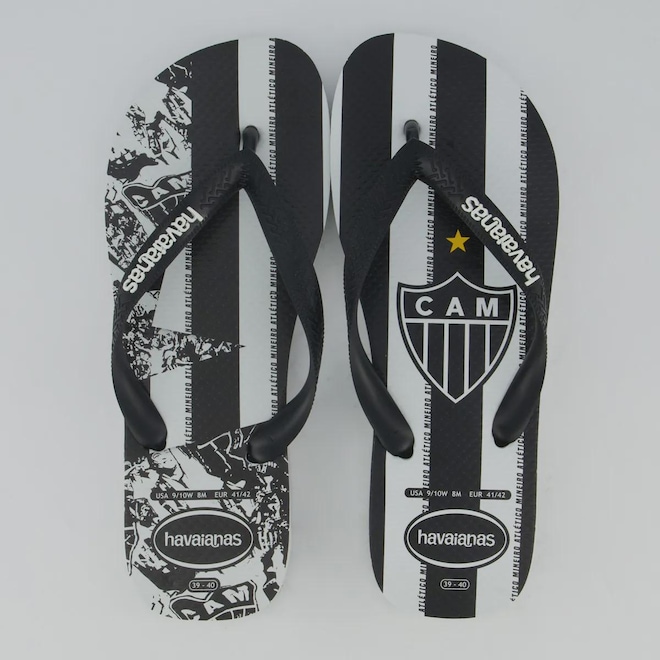Chinelo Havaianas Atlético Mineiro Unissex - Foto 1