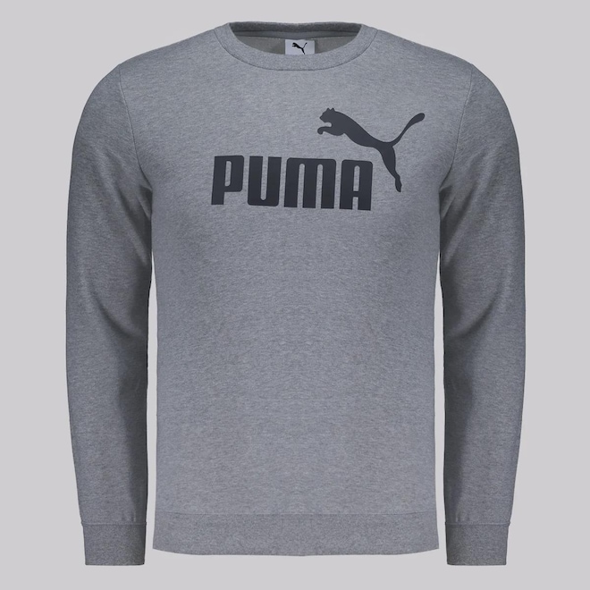 Blusão de Moletom Infantil Puma ESS NO. 1 Logo Crew - Foto 1
