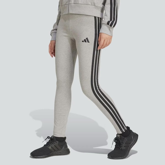 Calça Legging adidas 3 Stripes Feminina - Foto 1