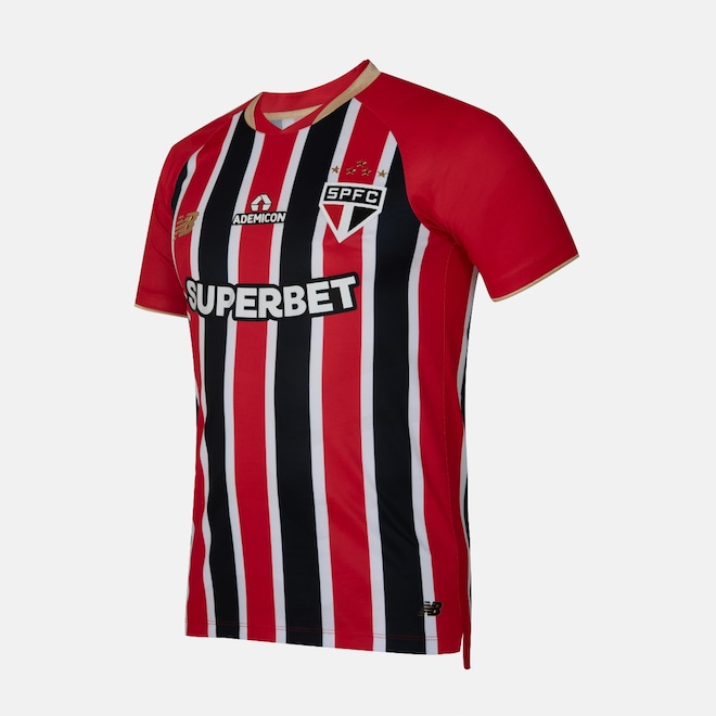Camisa do São Paulo Masculina New Balance 2025 Uniforme 2 Jogador - Foto 1