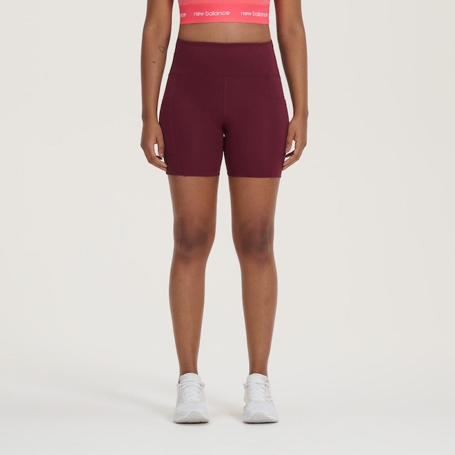 Bermuda New Balance Sleek 6" - Feminina - Foto 1