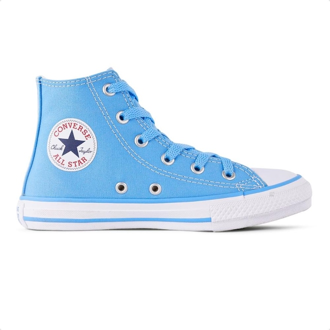 Tênis Converse All Star Chuck Taylor Cano Alto X Disney Stitch - Infantil - Foto 1