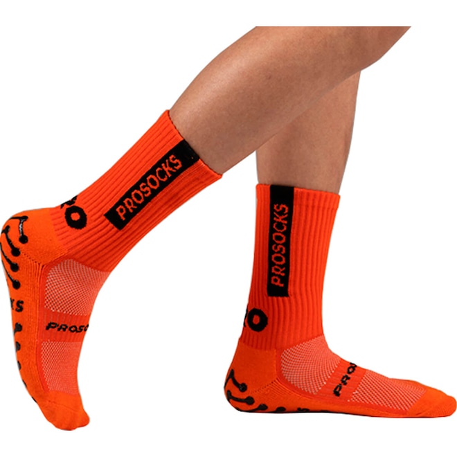 Meia Cano Alto ProSocks Esportiva Futebol UltraGrip Unissex - Foto 1