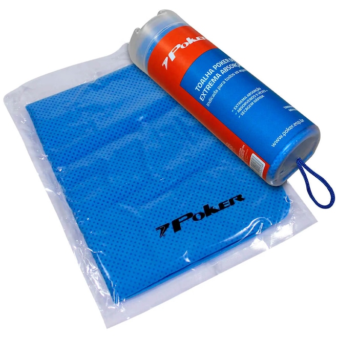 Toalha Poker Esportiva PVA Alta Absorcao Grande - Foto 1