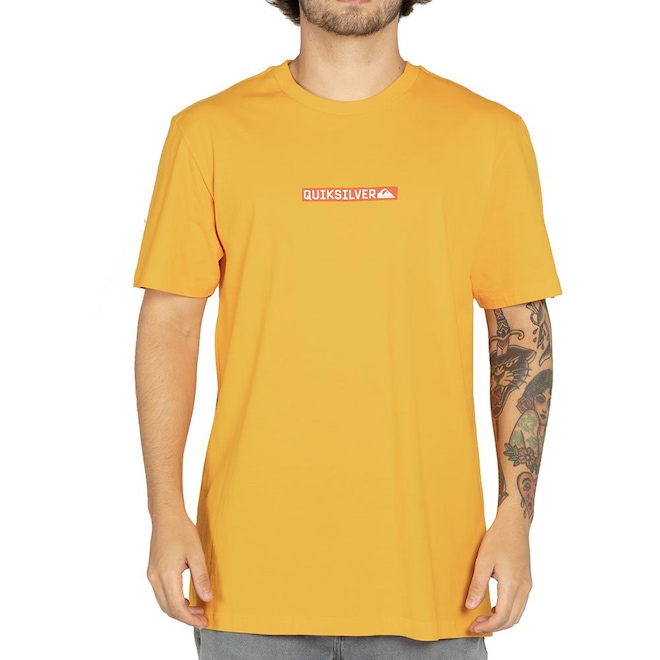 Camiseta Quiksilver Clicker Logo DNA WT25 Masculina - Foto 1