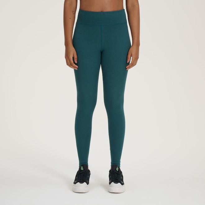 Calça Legging Feminina New Balance Canelada Small Logo - Foto 1