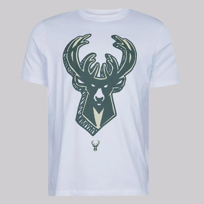 Camiseta New Era NBA Milwaukee Bucks All Core Masculina - Foto 1