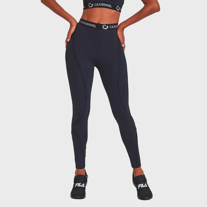 Calça Legging Feminina Caju Brasil Emanacom Elastico - Foto 1