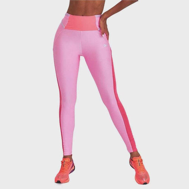 Calça Legging Feminina Caju Brasil Identidade Rosa Glossy - Foto 1