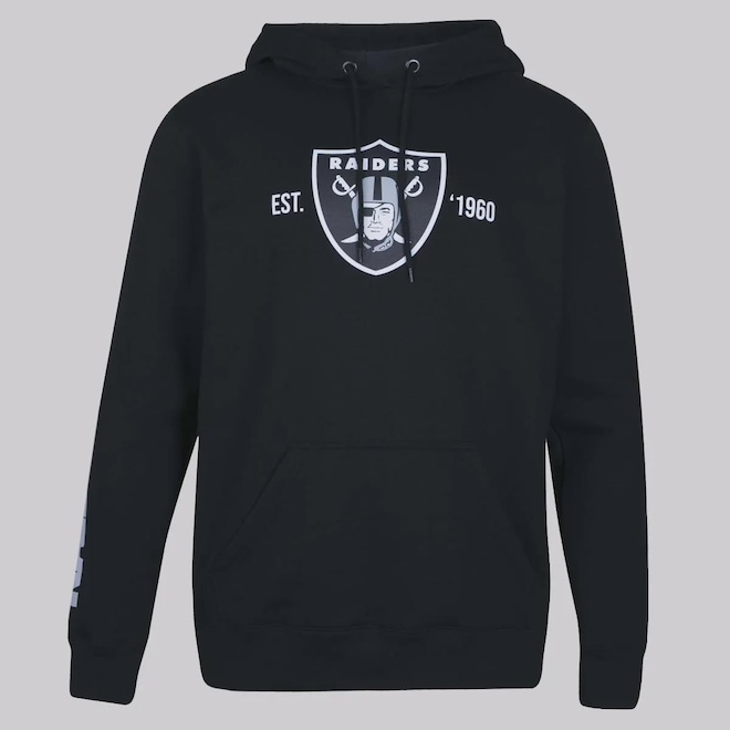 Blusão de Moletom Masculino New Era NFL Las Vegas Raiders Core - Foto 1