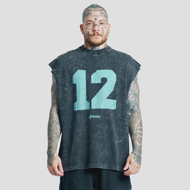 Camiseta Regata Approve Numbers Masculina - Foto 1