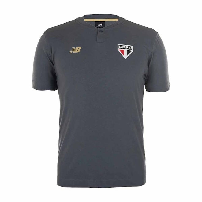 Camisa Polo do São Paulo 2025 New Balance Viagem Masculina - Foto 1