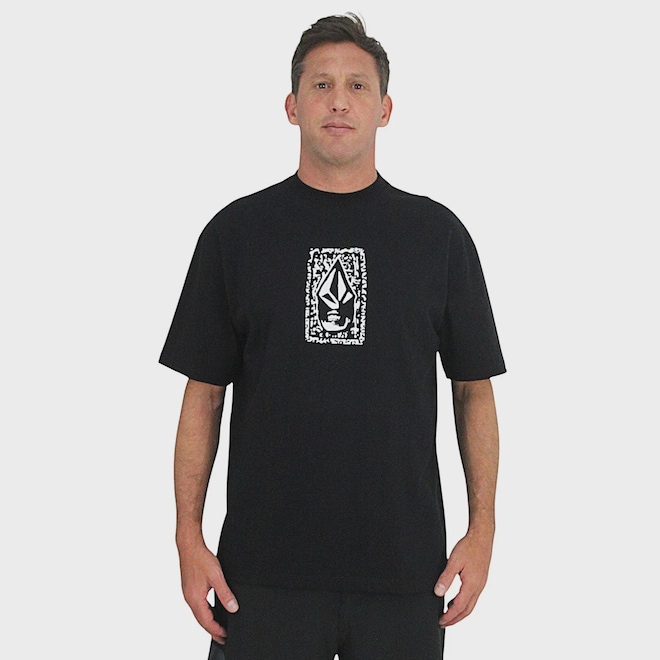 Camiseta Volcom Confort Stone Face Masculina - Foto 1