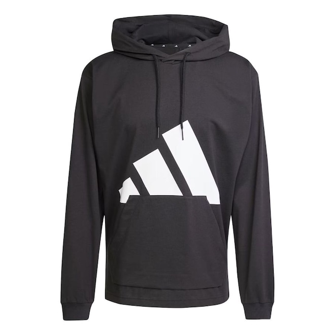 Blusão de Moletom Masculino adidas Leve Big Logo Capuz - Foto 1