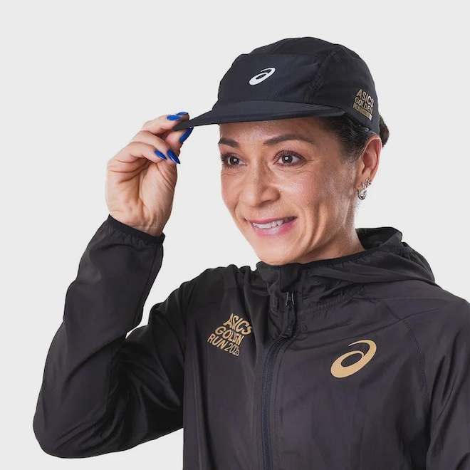 Boné Adulto Asics Golden Run Aba Reta - Foto 1