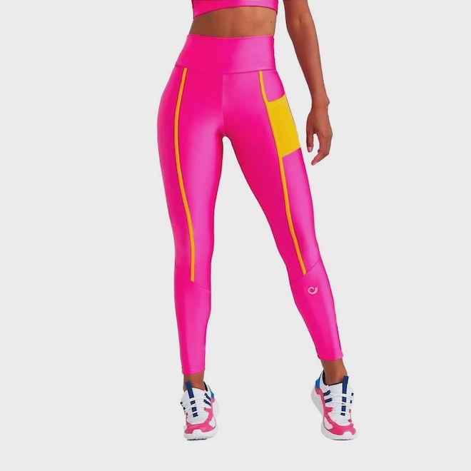 Calça Legging Feminina Caju Brasil Atlanta com Bolso Lateral - Foto 1