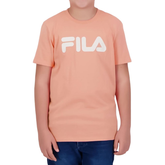 Camiseta Infantil Fila Letter Premium - Foto 1