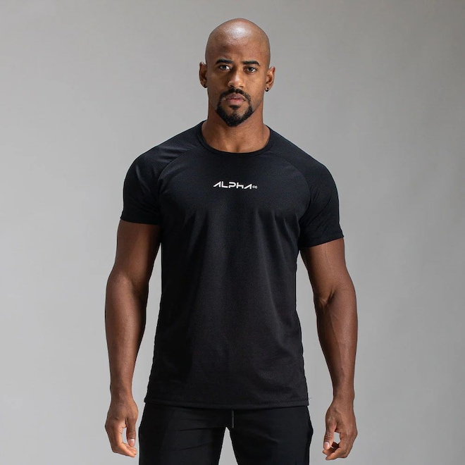 Camiseta Alpha Co Dry Fit Fluid Tec Masculina - Foto 1