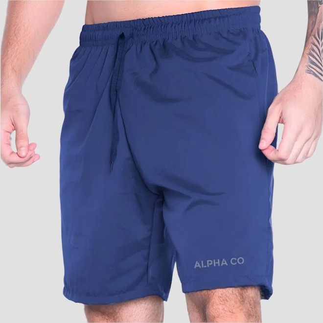 Short Alpha Co Dry Essential Masculino - Foto 1