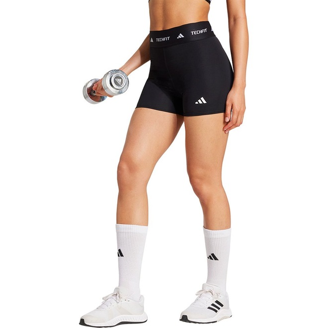 Short Feminino adidas Techfit Stay In Play - Foto 1